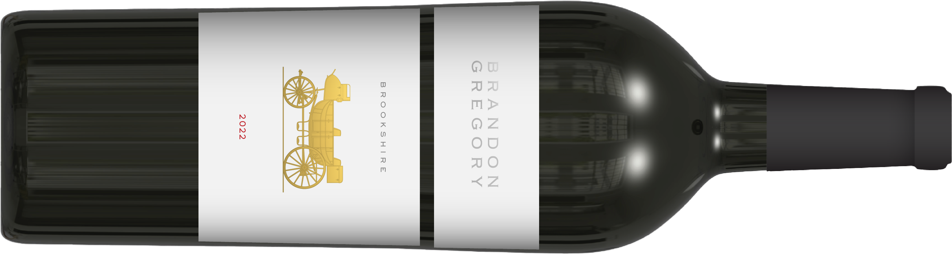 bottle of wine laying on its side