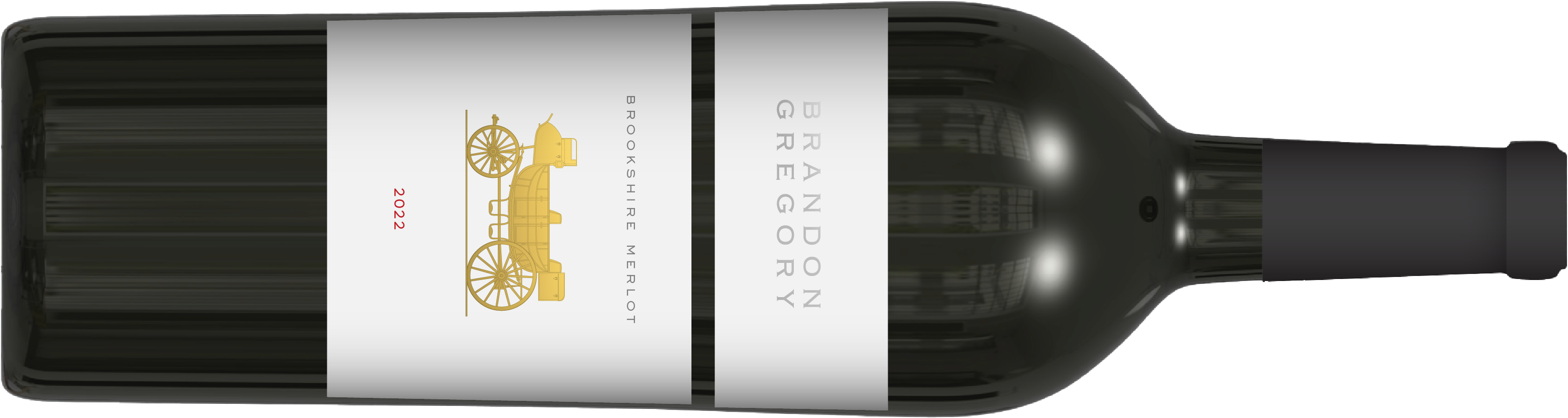 bottle of wine laying on its side